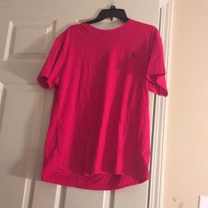 Pink Ralph Lauren scoop neck t shirt